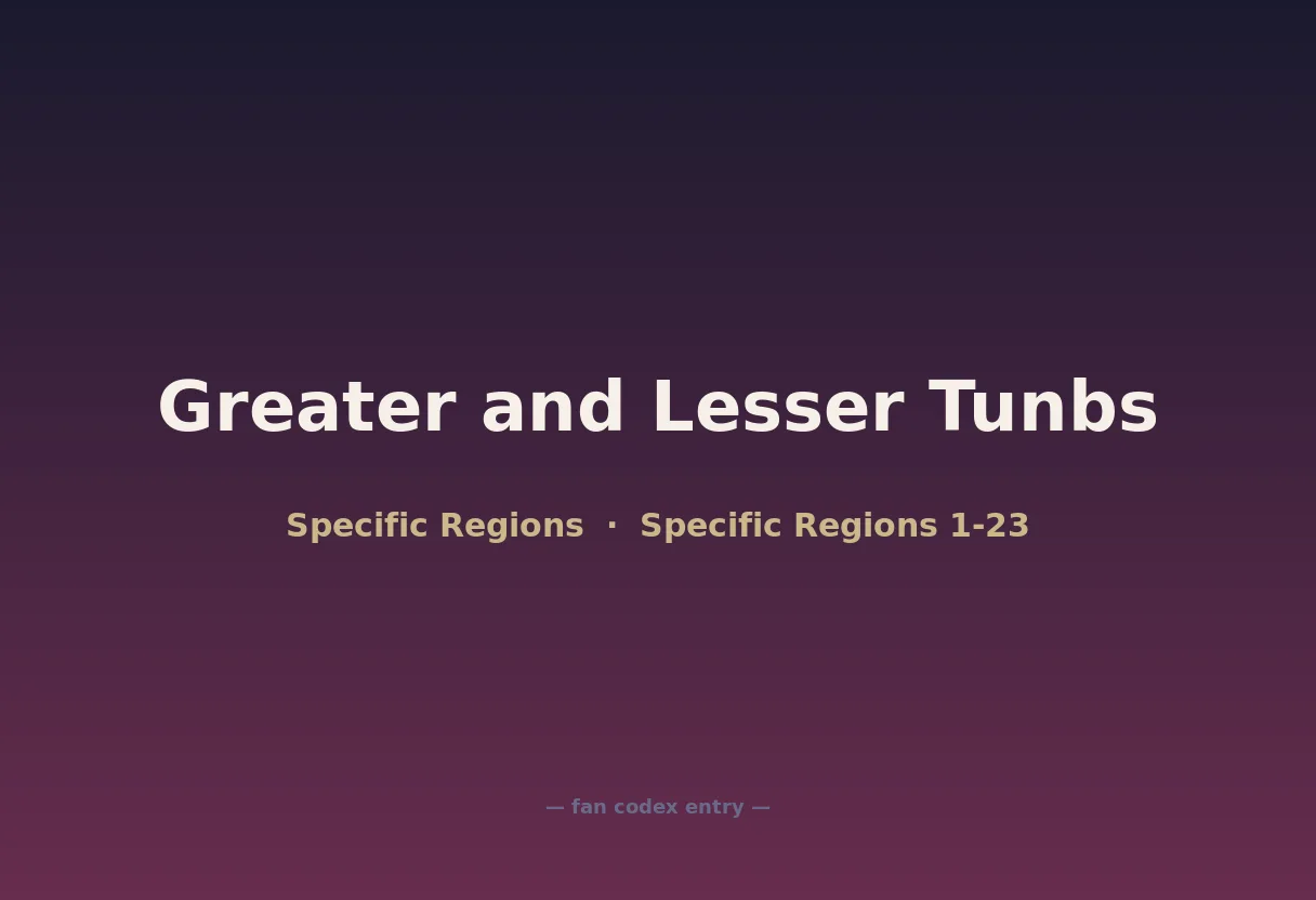 Greater and Lesser Tunbs